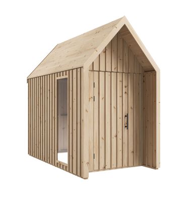 Gartenhütte mit Fenster aus Sicherheitsglas | Natur | Grundfläche: 4,50 m² | Sk