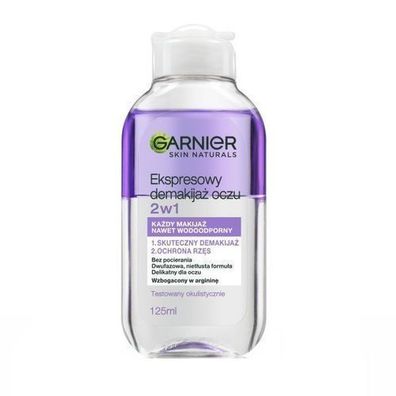 Garnier Skin Naturals Augen Make-up Entferner 2-in-1, 125ml, sanft und effektiv
