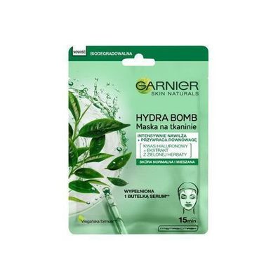 Garnier Hydra Bomb Gesichtsmaske mit Grüntee & Hyaluronsäure 28g