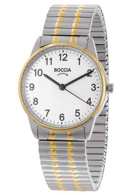 Boccia Damen-Armbanduhr Titan mit Zugband Zweifarbig 3369-02