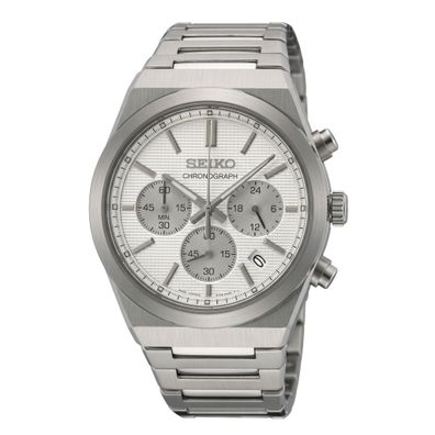 Seiko Sport Chronograph Herrenuhr Weiß SSB451P1