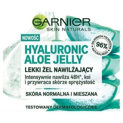 Garnier Feuchtigkeitsgel mit Aloe Vera, Leichtes Gesichts-Gel, 50 ml
