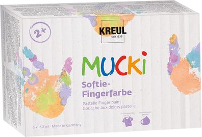KREUL Fingerfarben MUCKi Softie 6x150ml