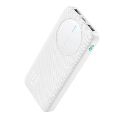 Joyroom JR-PBF12 Premium Powerbank 10000mAh, Dual USB-A & USB-C, Weiß - Schnelle