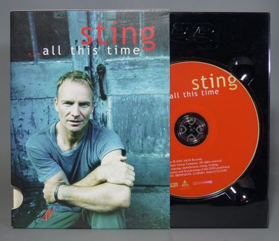 DVD Digipack Slimcase Sting all this time 2001 A&M Records EAN 602517237599
