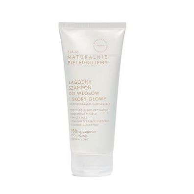 Ziaja Natürlich Pflegen Sanftes Haar- und Kopfhautshampoo, Reinigung und Feuchti