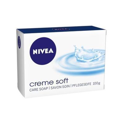 Nivea Creme Soft Seife, 100 g - Zarte Pflege für Ihre Haut