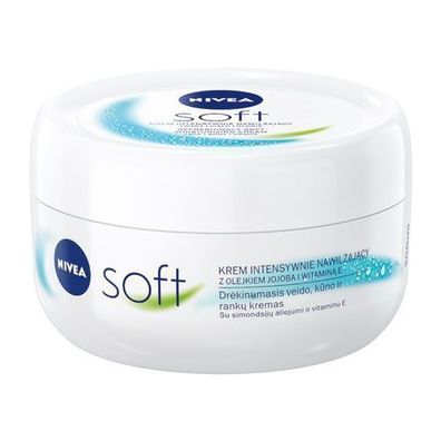 Nivea Soft Intensiv-Feuchtigkeitscreme für Gesicht und Körper, 200 ml