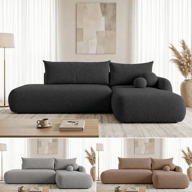 Ecksofa mit Schlaffunktion und Bettkasten Wohnlandschaft Modern NETO