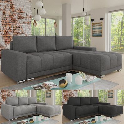 Ecksofa PAVO Polsterecke Bettkasten Polstergarnitur Wohnlandschaft Eckcouch Couch