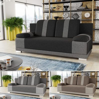 Schlafsofa Imola mit Bettkasten, Couch mit Schlaffunktion Sofa, Bettsofa, Polstersofa