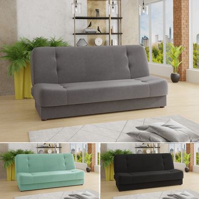 Schlafsofa Sena mit Bettkasten, Couch mit Schlaffunktion, Sofa, Bettsofa, Polstersofa