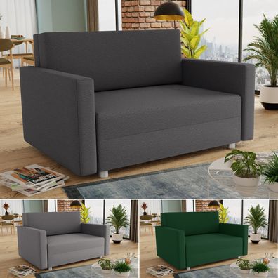 Sofa Pura Maxi mit Schlaffunktion - Schlafsofa mit Bettkasten, Sofagarnitur, Bettsofa