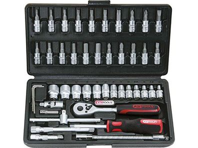 KS-TOOLS Steckschlüsselsatz "Classic" 1/4", 6-kant 46-tlg