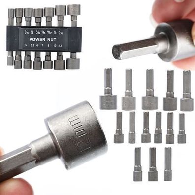 Rosfix Stecknuss Set 5–12 mm – 1/4 Zoll Antrieb | 14-tlg. Edelstahl