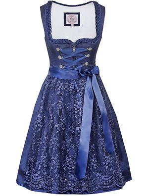Dirndl Himmelkron 58cm Länge marine - Größe: 50