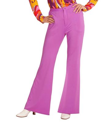 Schlaghose Damen Groovy 70s lila Widmann - Größe: L/XL
