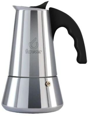 Forever Cafetière espresso Miss Conny induction 4 tasses acier inoxydable