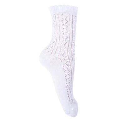 Socken Lochmuster weiß - Größe: 35-38