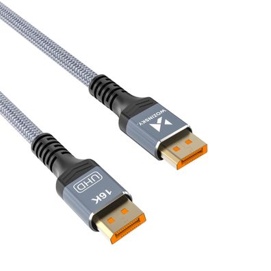 Wozinsky WPS-16AYL3S DisplayPort 2.1 Kabel 3 m 80 Gbit/s 16K 8K 4K 240 Hz HDR