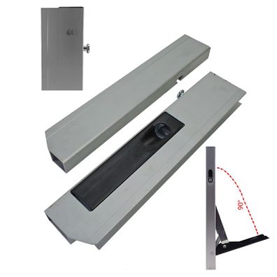 Bordwandverschluss 400mm links m. Pilzzapfen kurzweg Verriegelung m. Gegenhalter