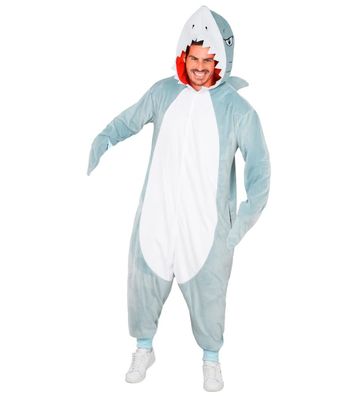 Overall Hai Kostüm blau - Größe: L/XL