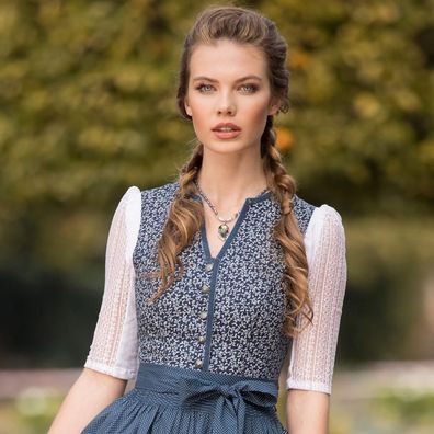 MarJo Dirndlbluse Bärbel Vida weiß - Größe: 32 Farbe: Weiß