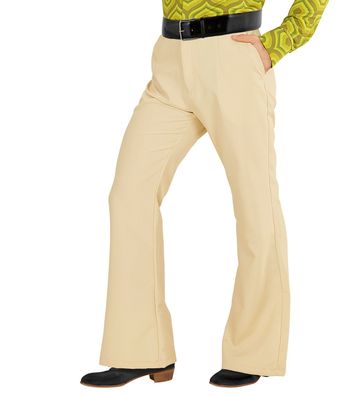 Schlaghose Herren Groovy 70s beige Widmann - Größe: XXL
