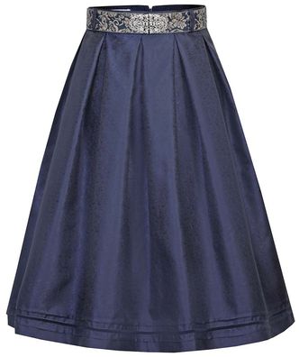 MarJo Trachtenrock Theresa 65cm dunkelblau - Größe: 36