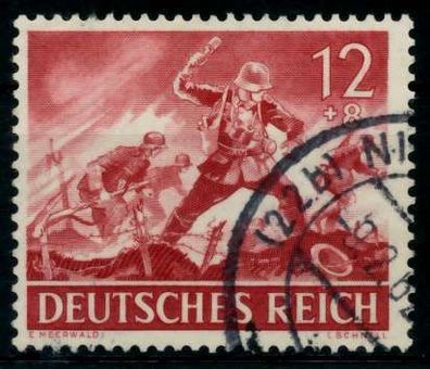 3. REICH 1943 Nr 836 gestempelt X859912