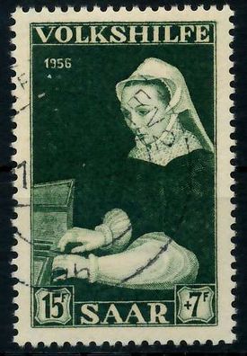 Saarland 1956 Nr 378 zentrisch gestempelt X79C426