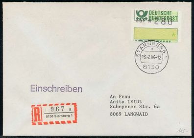 BRD ATM1-280 BRIEF MIF Starnberger Springer X7E44E2