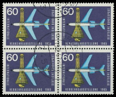 BRD 1965 Nr 473 zentrisch gestempelt Viererblock X7EB082