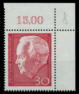 BRD 1967 Nr 542 postfrisch ECKE-ORE X7F0A92
