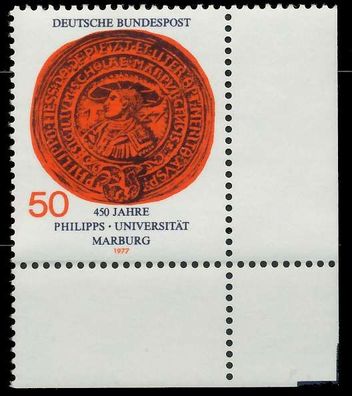 BRD BUND 1977 Nr 939 postfrisch ECKE-URE X803DB6