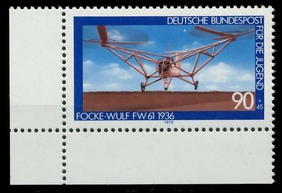 BRD 1979 Nr 1008 postfrisch ECKE-ULI X807762