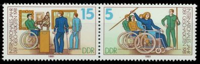 DDR Zusammendruck Nr WZd503 postfrisch WAAGR PAAR SC0EB66