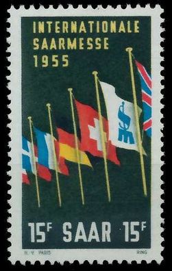 Saarland 1955 Nr 359 postfrisch X77ADDA