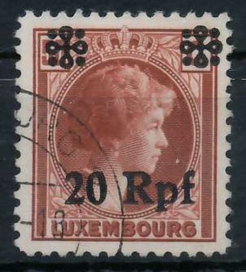 BES. 2WK Luxemburg Nr 25 gestempelt XB50D8E