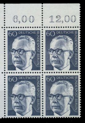 BERLIN DS Heinemann Nr 394 postfrisch Viererblock ORA XB50DDE