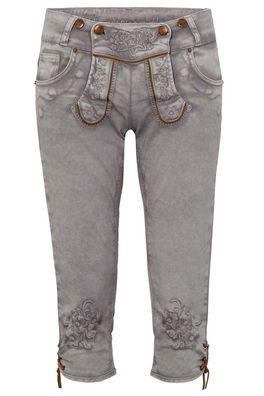 Hangowear Trachtenjeans Ovida Kniebund hellgrau - Größe: 38