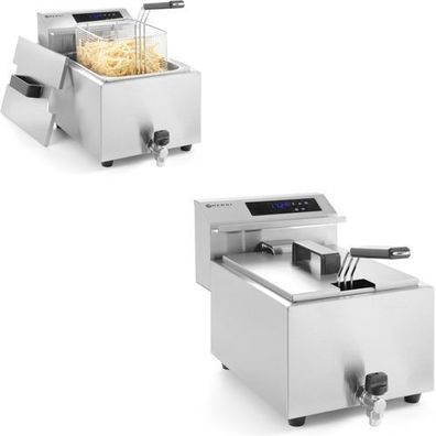 Digitale Paneelfritteuse von Mastercook mit Wasserhahn, 8 l, 3500 W