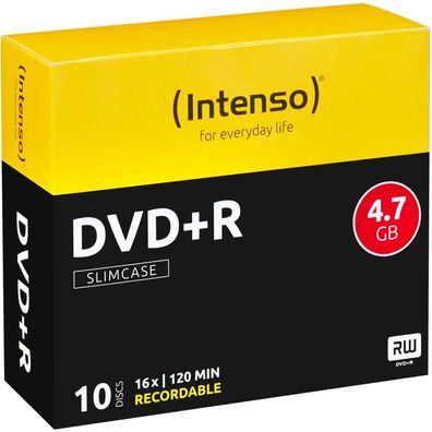 10 Intenso DVD+R 4,7 GB