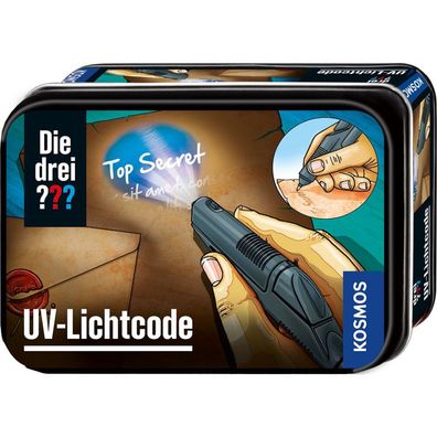 KOSMOS Die drei ??? UV-Lichtcode, Detektiv-Sets (Metalldose)