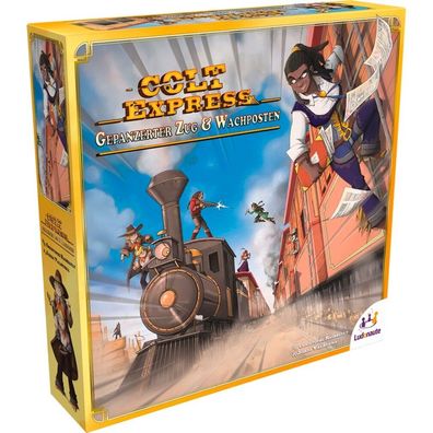 Asmodee Colt Express - Gepanzerter Zug & Wachposten, Brettspiel (Erweiterung)