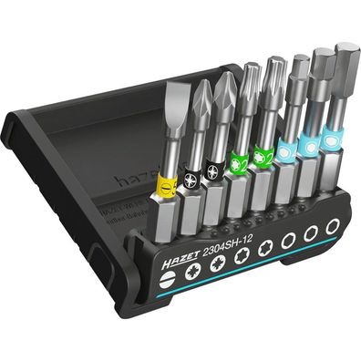 Smartholder 2304Sh-12, Bit-Satz 1/4" (Schwarz, 8-Teilig, Lange Bits Mit Torsionszone)