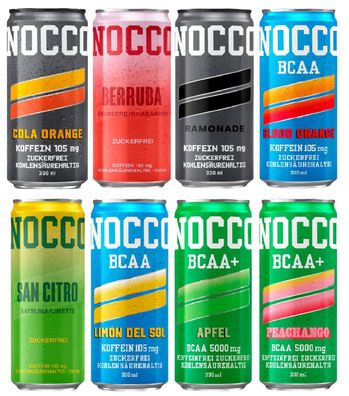 NOCCO BCAA Drink - Variety Pack 8er 8 Dosen