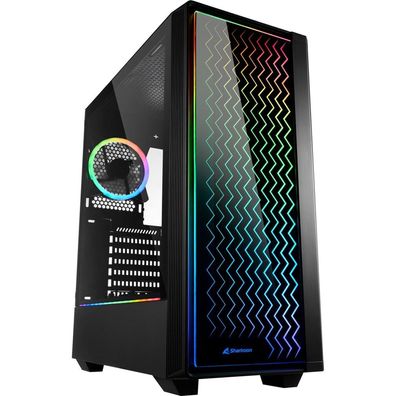 Sharkoon Gehäuse RGB, LIT, 200, ATX, 1xGlas schwarz