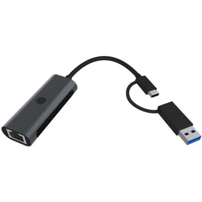 Icy Box Adapter IcyBox USB3.2 Gen1 Type-A, Type-C 2.5GB Ethernet LAN retail