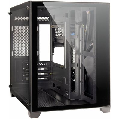 Inter-Tech Gaming-Gehäuse Micro-ATX C-501 Aspect schwarz